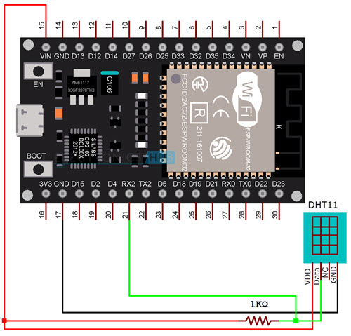 ESP32 DHT11 Tutorial | DHT11 Humidity Temperature Sensor with ESP32 - 亚 ...
